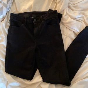 American Eagle Black Skinny Jeans Size 8 Long